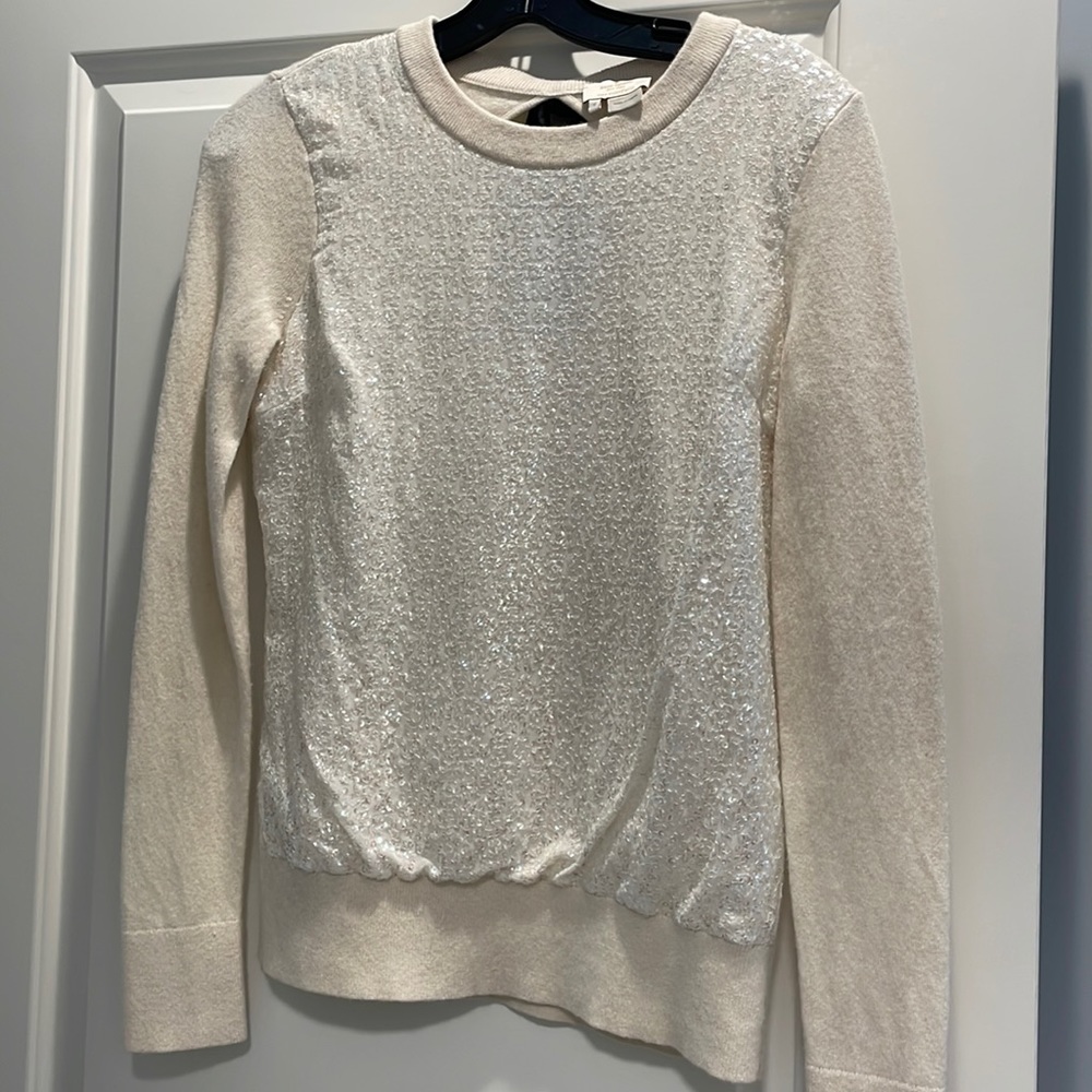 Kate spade sweater. Cream and black detail. Size small.